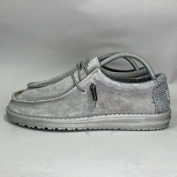 Hey Dude Men's Size 9 Wally Ash Suede‎ Slip On Shoes - Picture 5 of 11